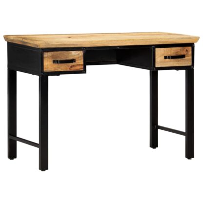Schreibtisch 110 x 50 x 76 cm Mangoholz Massiv - Image 9
