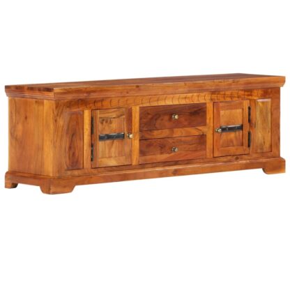 TV-Schrank 119×30×40 cm Massivholz Akazie - Image 11