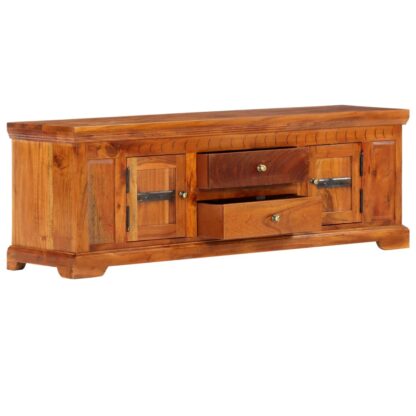TV-Schrank 119×30×40 cm Massivholz Akazie - Image 4