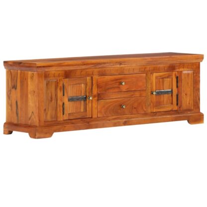 TV-Schrank 119×30×40 cm Massivholz Akazie - Image 10