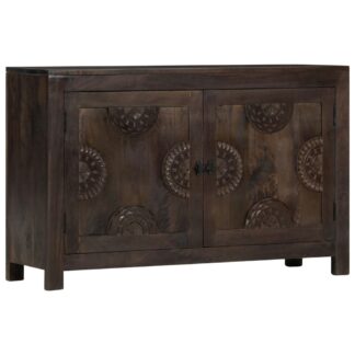Sideboard mit Schnitzereien 110x35x70 cm Massivholz Mango