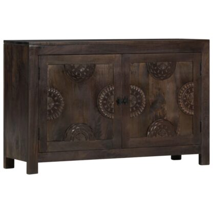 Sideboard mit Schnitzereien 110x35x70 cm Massivholz Mango