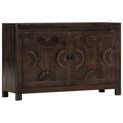 Sideboard mit Schnitzereien 110x35x70 cm Massivholz Mango - Image 11