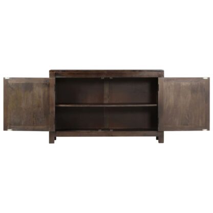 Sideboard mit Schnitzereien 110x35x70 cm Massivholz Mango - Image 3
