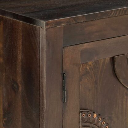 Sideboard mit Schnitzereien 110x35x70 cm Massivholz Mango - Image 5