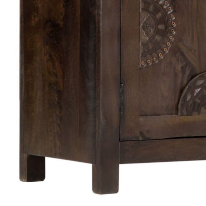 Sideboard mit Schnitzereien 110x35x70 cm Massivholz Mango - Image 7