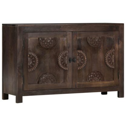 Sideboard mit Schnitzereien 110x35x70 cm Massivholz Mango - Image 9