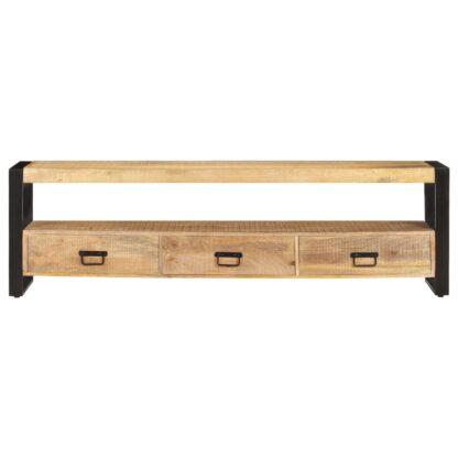 TV-Schrank 150 x 30 x 45 cm Massivholz Mango - Image 2