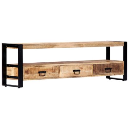 TV-Schrank 150 x 30 x 45 cm Massivholz Mango - Image 11