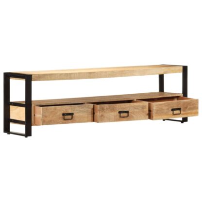 TV-Schrank 150 x 30 x 45 cm Massivholz Mango - Image 3
