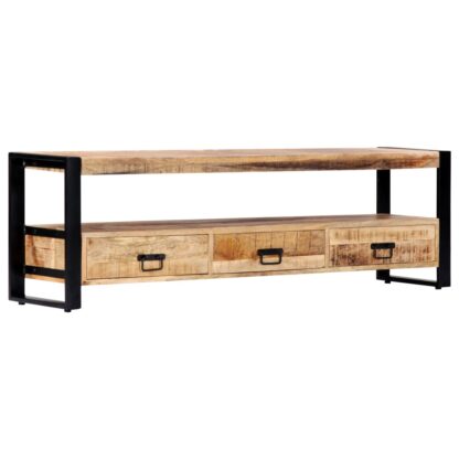 TV-Schrank 150 x 30 x 45 cm Massivholz Mango - Image 8