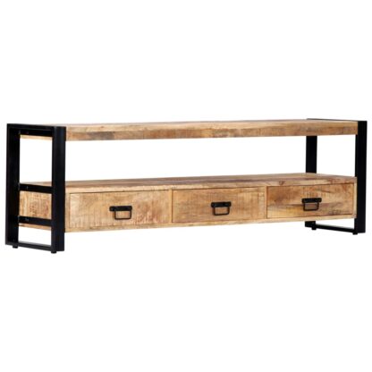 TV-Schrank 150 x 30 x 45 cm Massivholz Mango - Image 10