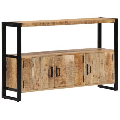 Beistellschrank 120 x 30 x 75 cm Massivholz Mango - Image 11