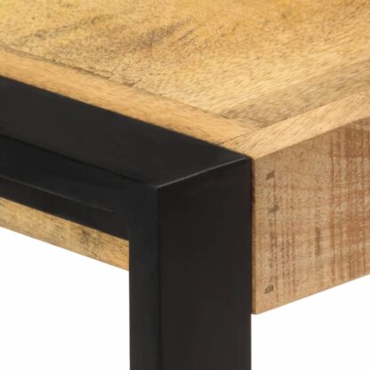 Beistellschrank 120 x 30 x 75 cm Massivholz Mango - Image 5