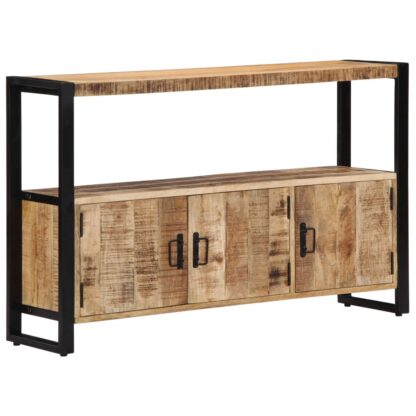 Beistellschrank 120 x 30 x 75 cm Massivholz Mango - Image 10
