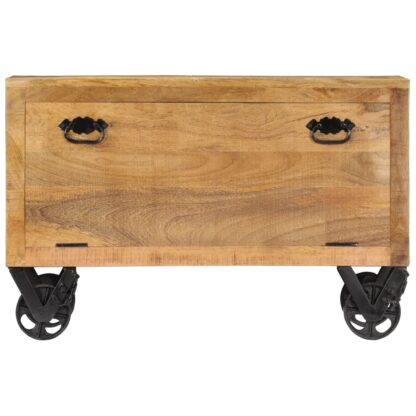 Schuhschrank 86 x 35 x 55 cm Massivholz Mango - Image 2