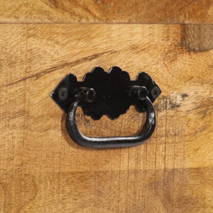Schuhschrank 86 x 35 x 55 cm Massivholz Mango - Image 7