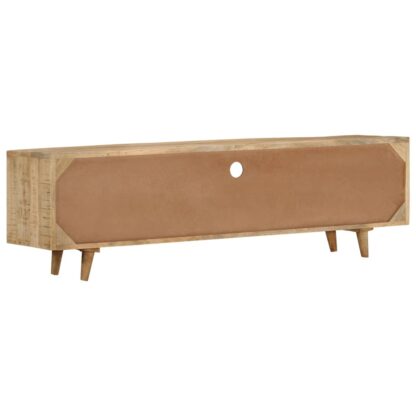 TV-Schrank 140 x 30 x 40 cm Massivholz Mango - Image 5