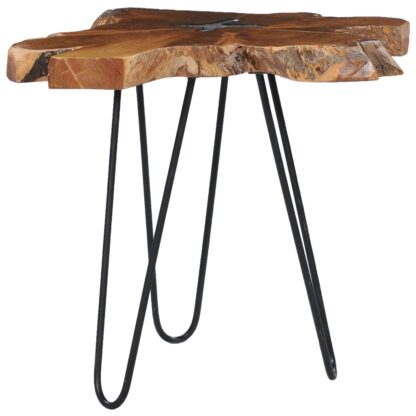 Couchtisch 70 x 45 cm Massivholz Teak und Polyresin - Image 7