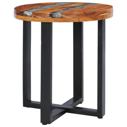 Couchtisch 40 x 45 cm Massivholz Teak und Polyresin - Image 11