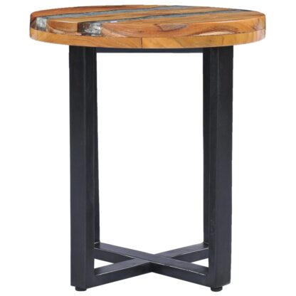 Couchtisch 40 x 45 cm Massivholz Teak und Polyresin - Image 3