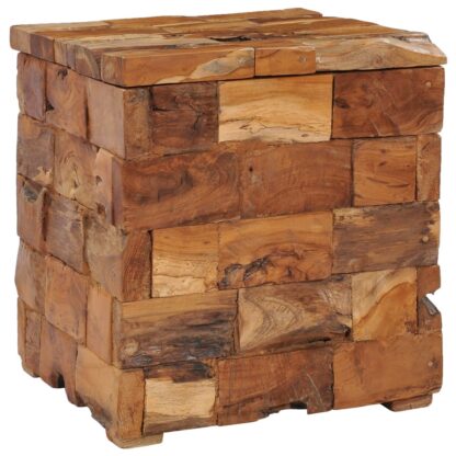Hocker mit Stauraum Massivholz Teak - Image 11