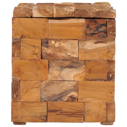 Hocker mit Stauraum Massivholz Teak - Image 4