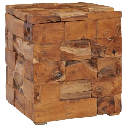 Hocker mit Stauraum Massivholz Teak - Image 8
