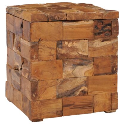 Hocker mit Stauraum Massivholz Teak - Image 9