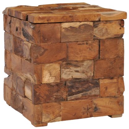 Hocker mit Stauraum Massivholz Teak - Image 10
