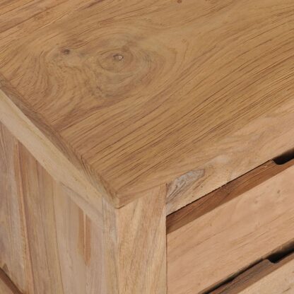 TV-Schrank 115x30x40 cm Massivholz Teak - Image 6
