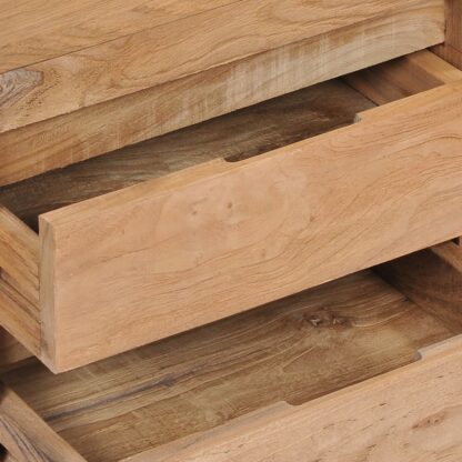TV-Schrank 115x30x40 cm Massivholz Teak - Image 7