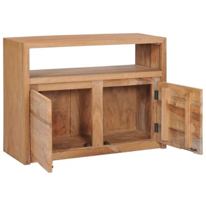Sideboard 80×30×60 cm Massivholz Teak - Image 2