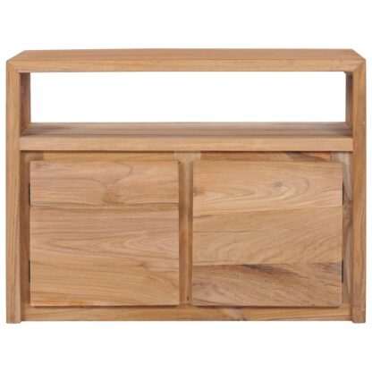 Sideboard 80×30×60 cm Massivholz Teak - Image 3