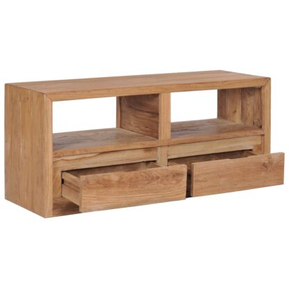 TV-Schrank 90×30×40 cm Massivholz Teak - Image 2