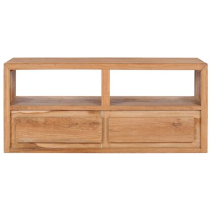 TV-Schrank 90×30×40 cm Massivholz Teak - Image 3