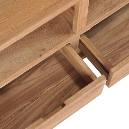 TV-Schrank 90×30×40 cm Massivholz Teak - Image 7