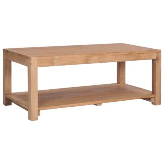 Couchtisch 100×50×40 cm Massivholz Teak
