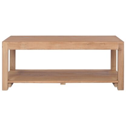 Couchtisch 100×50×40 cm Massivholz Teak - Image 2