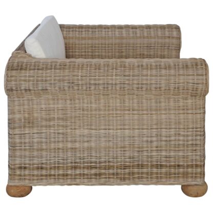 Sessel mit Kissen Natur Rattan - Image 4