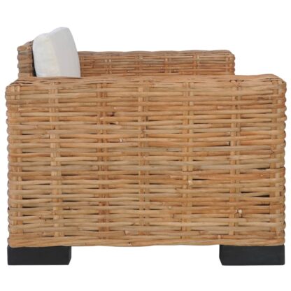 Sessel mit Kissen Natürliches Rattan - Image 3