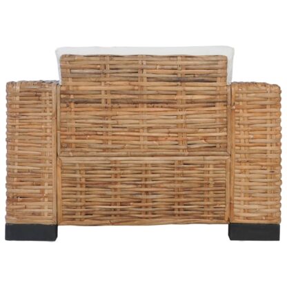 Sessel mit Kissen Natürliches Rattan - Image 4