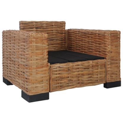 Sessel mit Kissen Natürliches Rattan - Image 5