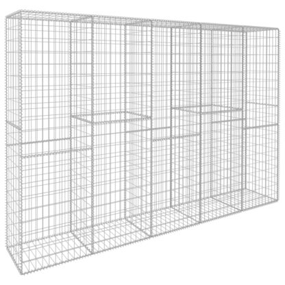 Gabionenwand mit Abdeckung Verzinkter Stahl 300 x 50 x 200 cm - Image 2