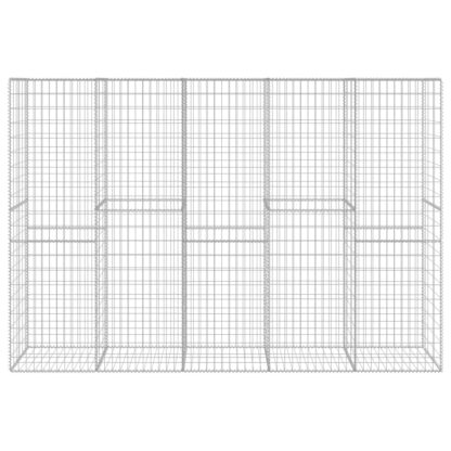 Gabionenwand mit Abdeckung Verzinkter Stahl 300 x 50 x 200 cm - Image 3