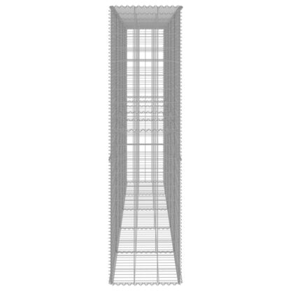 Gabionenwand mit Abdeckung Verzinkter Stahl 300 x 50 x 200 cm - Image 4