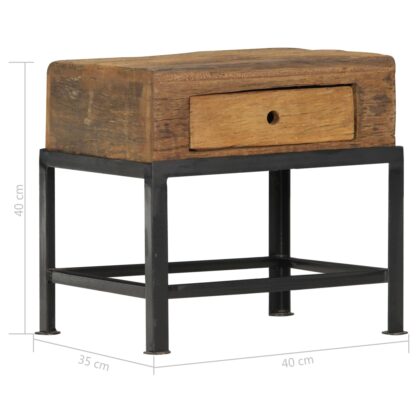 Nachttisch 40x35x40 cm Altholz Massiv - Image 6