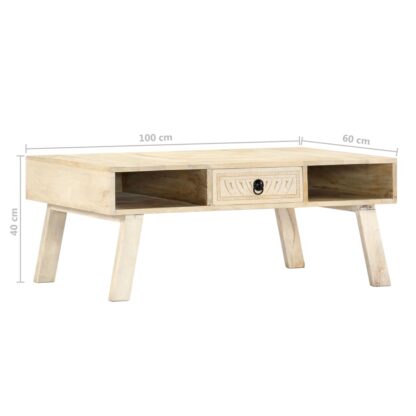 Couchtisch 100×60×40 cm Mango Massivholz - Image 10