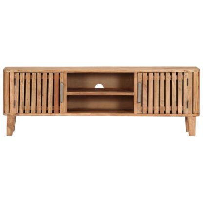 TV-Schrank 130 x 30 x 45 cm Akazie Massivholz - Image 2