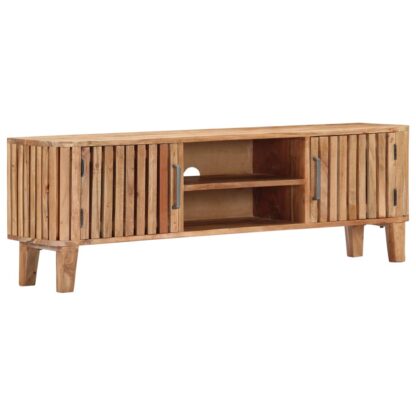 TV-Schrank 130 x 30 x 45 cm Akazie Massivholz - Image 11